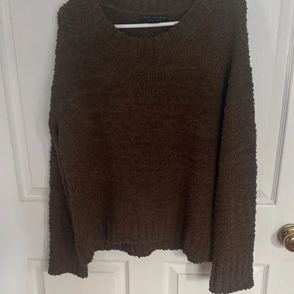 Sanctuary Olive Knit Sweater